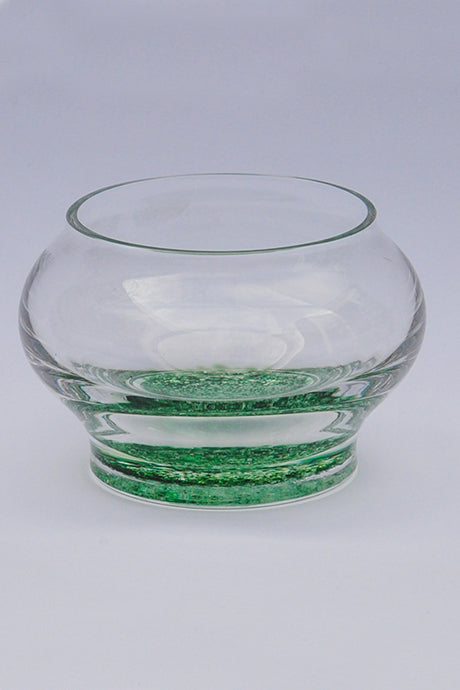 Forever into glass cremation ashes bowl