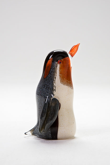 Glass Emperor Penguin made by Langham Glass, Norfolk