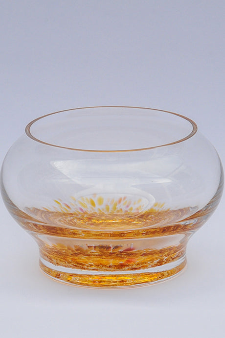 Forever into glass cremation ashes bowl