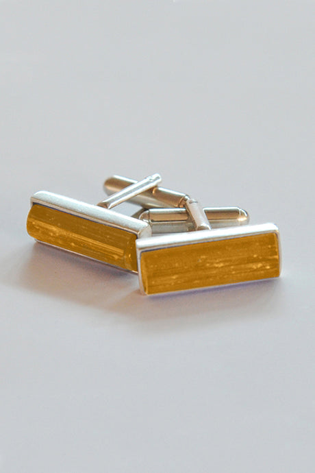 Forever into glass cremation cufflinks