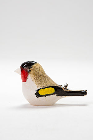Goldfinch handcrafted in Norfolk at Langham Glass