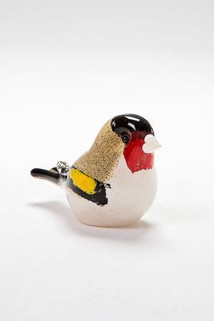 Beautiful handcrafted Goldfinch made in Norfolk at Langham Glass