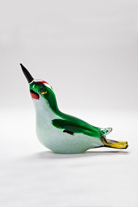 Green Woodpecker handmade at Langham Glass