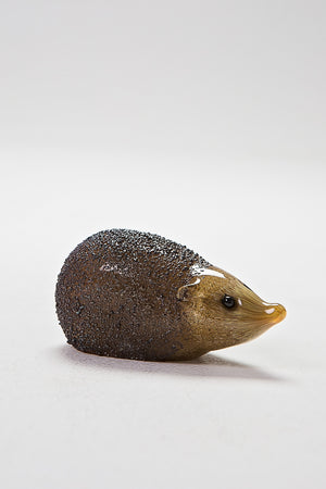 Delicate handmade Hedgehog by Langham Glass, Norfolk