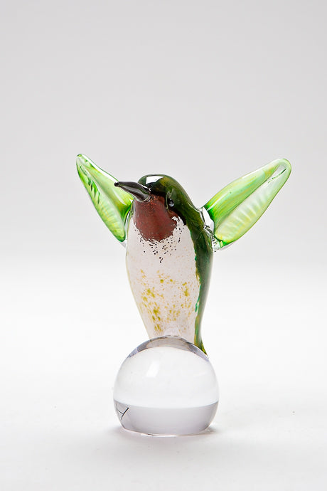 Handcrafted glass Hummingbird