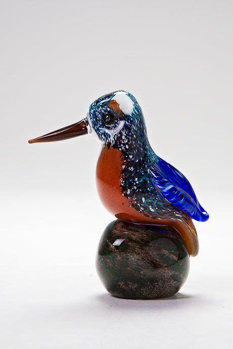 Handmade glass Kingfisher