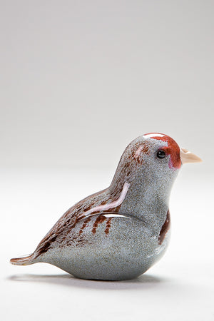 Handmade glass Partridge