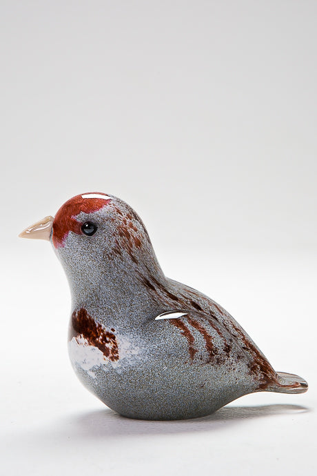 Handmade glass Partridge