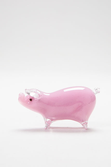 Handmade glass pig by Langham Glass