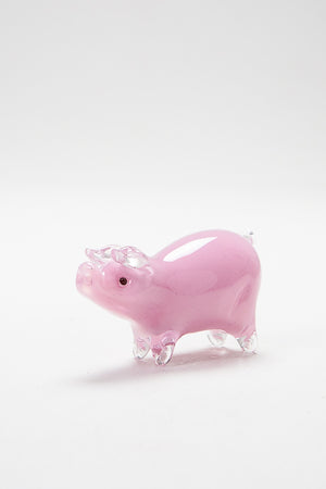 Handmade glass pig by Langham Glass