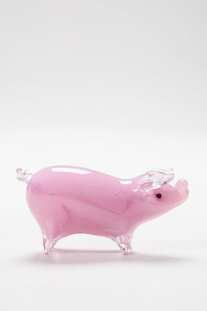 Handmade glass pig by Langham Glass