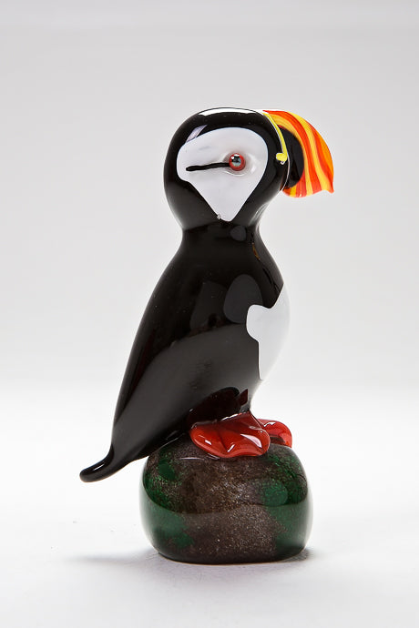 Handmade glass Puffin