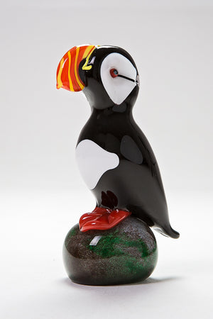 Handmade glass Puffin