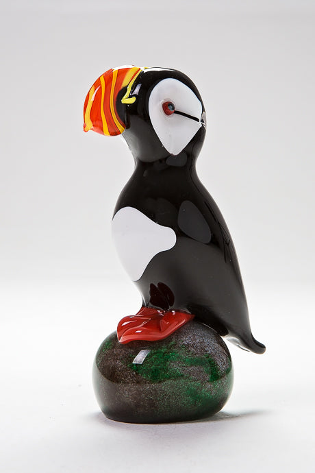 Handmade glass Puffin
