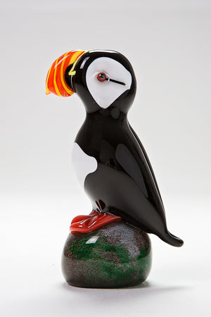 Handmade glass Puffin