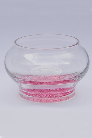 Forever into glass cremation ashes bowl