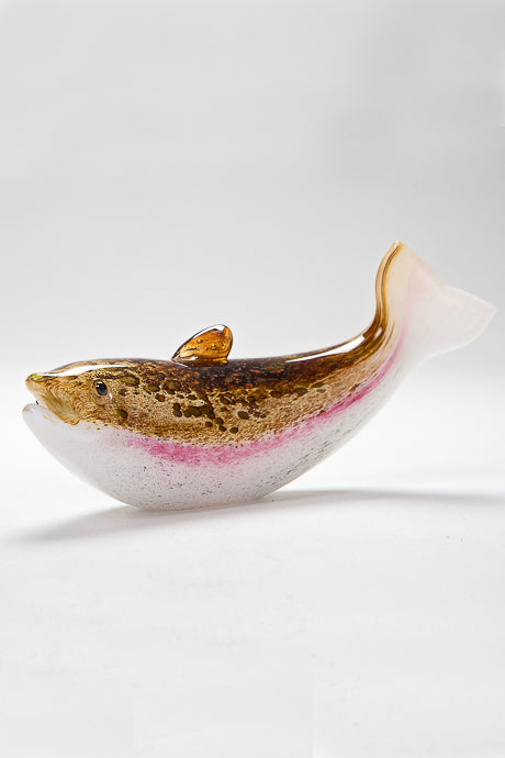 Salmon Swimming handmade at Langham Glass