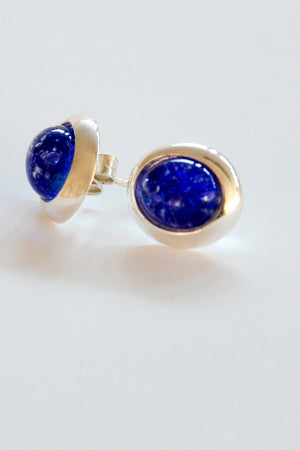 Forever into glass cremation ashes earrings