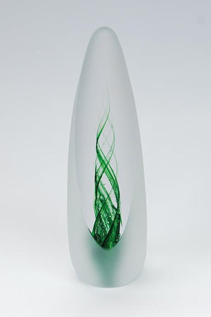 Forever into Glass Spirit Paperweight in Emerald