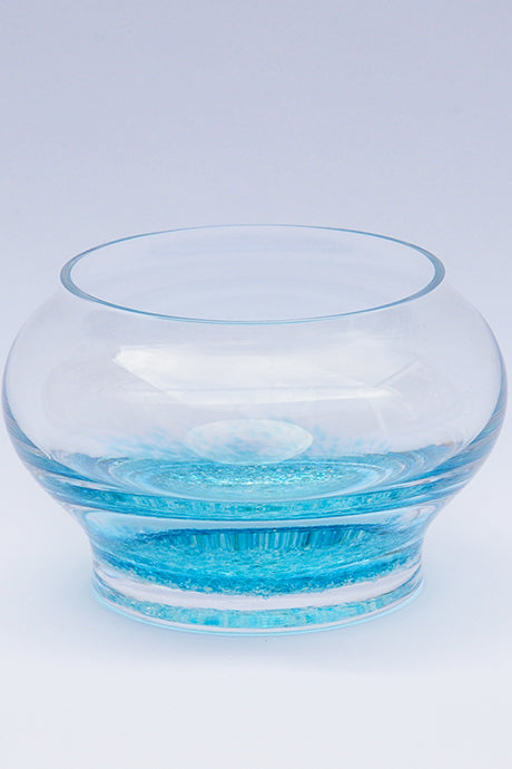 Forever into glass cremation ashes bowl