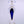 Handmade glass windsor sapphire candlestick
