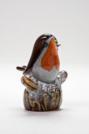 Winter Robin handmade at Langham Glass