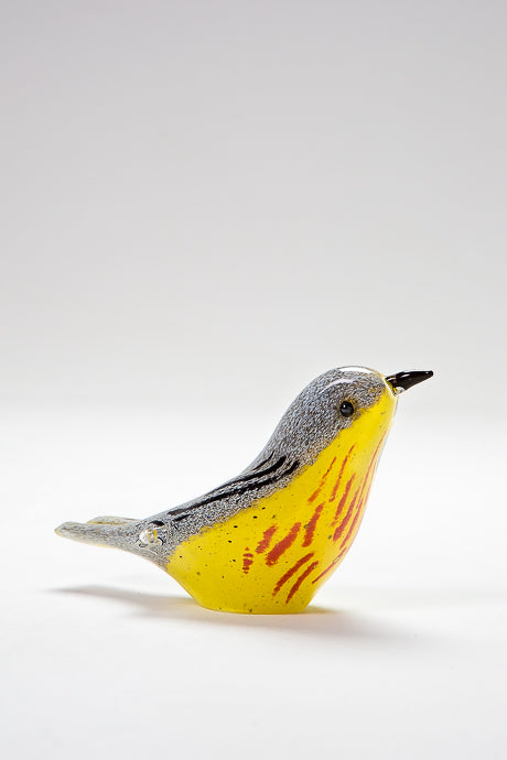 Yellow Warbler, handmade in Norfolk at Langham Glass